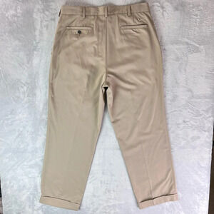 Nike Golf Fit-Dri Golf Dress Pants Men's 35 x 30 Tan Athletic Preppy Academic